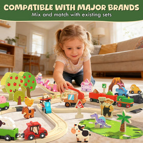 Smooth FSC-certified wood with rounded edges ensures safe, durable playtime.