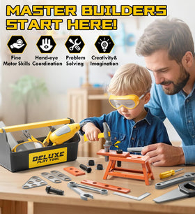 Lehoo Castle pretend play tools encourage creative role-play and early problem-solving in young builders.