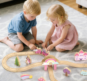 Lehoo Castle bright pink design invites sensory pretend play