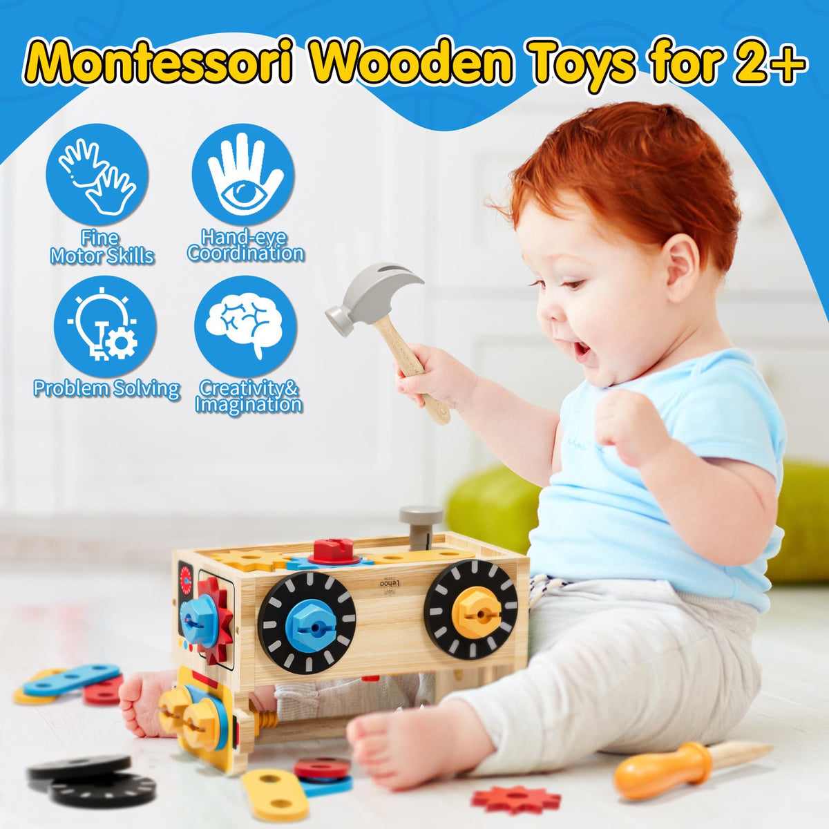 Lehoo Castle toolset nails for tapping and shaping play tasks