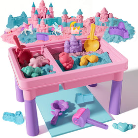 Lehoo Castle Unicorn Sensory Table with lid for mess-free indoor or outdoor play