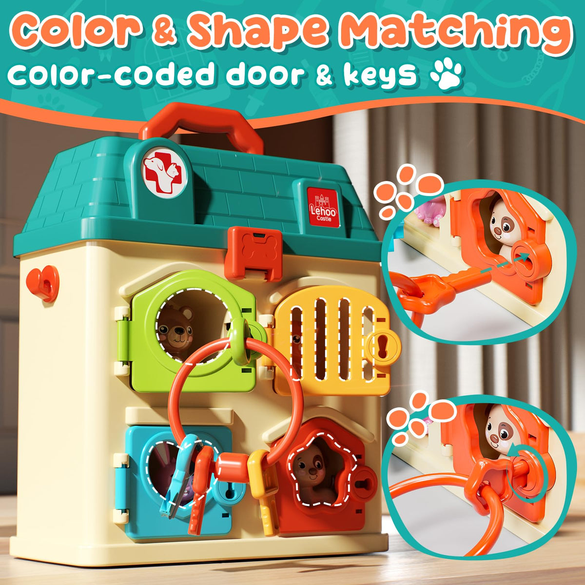 Lehoo Castle Vet Playset animal models bring pretend care to life.