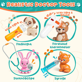 Lehoo Castle Vet Playset thermometer highlights believable health checks during play.