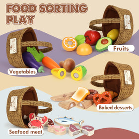 Lehoo Castle orange play food boosts imaginative cooking and fine motor skills.