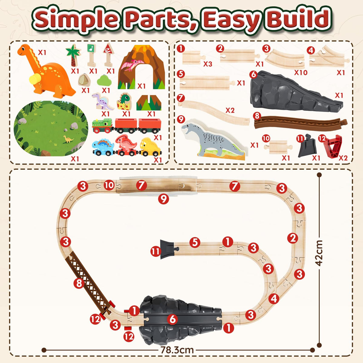 Lehoo Castle wooden railway compatibility expands fun with major brands.