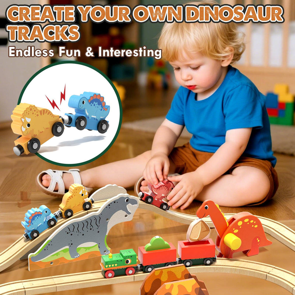 Lehoo Castle wooden track pieces for customizable, durable setups.