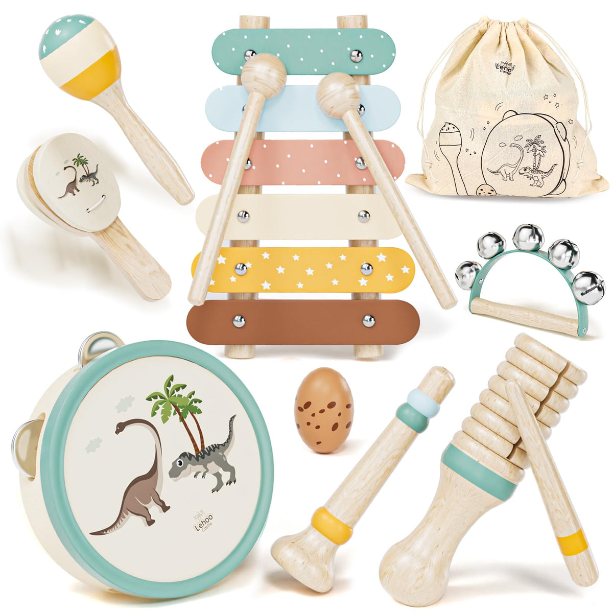 Lehoo Castle xylophone for toddlers with safe, gentle tones to boost early rhythm
