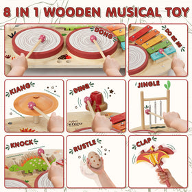 Lehoo Castle xylophone with bright tones for early music recognition