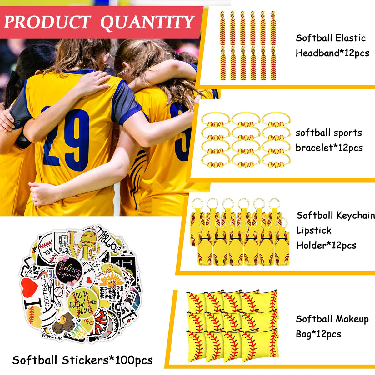 LEIFIDE softball gift bags 12 pcs ideal for decor and goodie bags