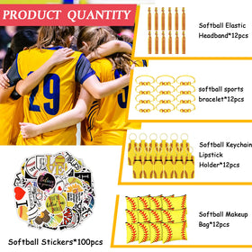 LEIFIDE softball gift bags 12 pcs ideal for decor and goodie bags