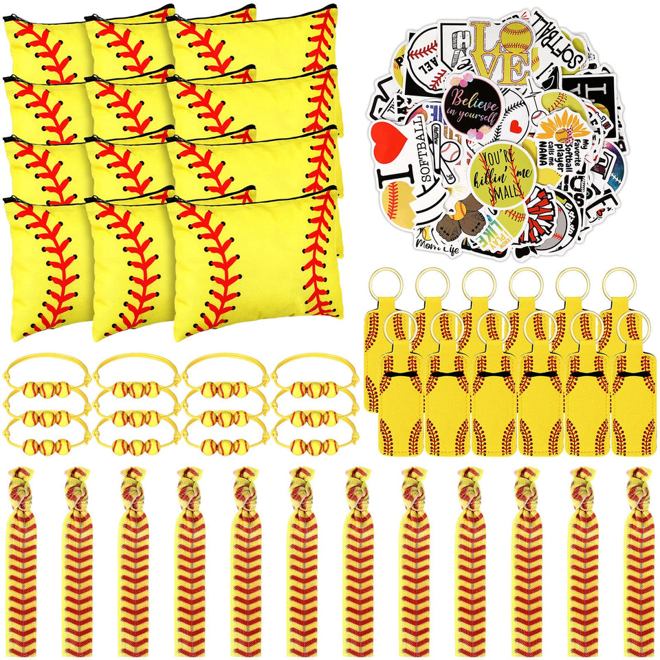 LEIFIDE softball gifts 148-piece kit for vibrant team party favors
