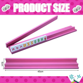 Leinuosen hot pink wooden racks add stylish design while simplifying tile management