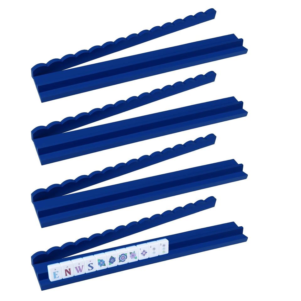 Leinuosen wooden mahjong rack with magnetic pusher for smooth tile handling