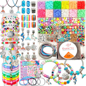 Leitait bracelet making kit with unicorn charm beads sparks creativity for kids