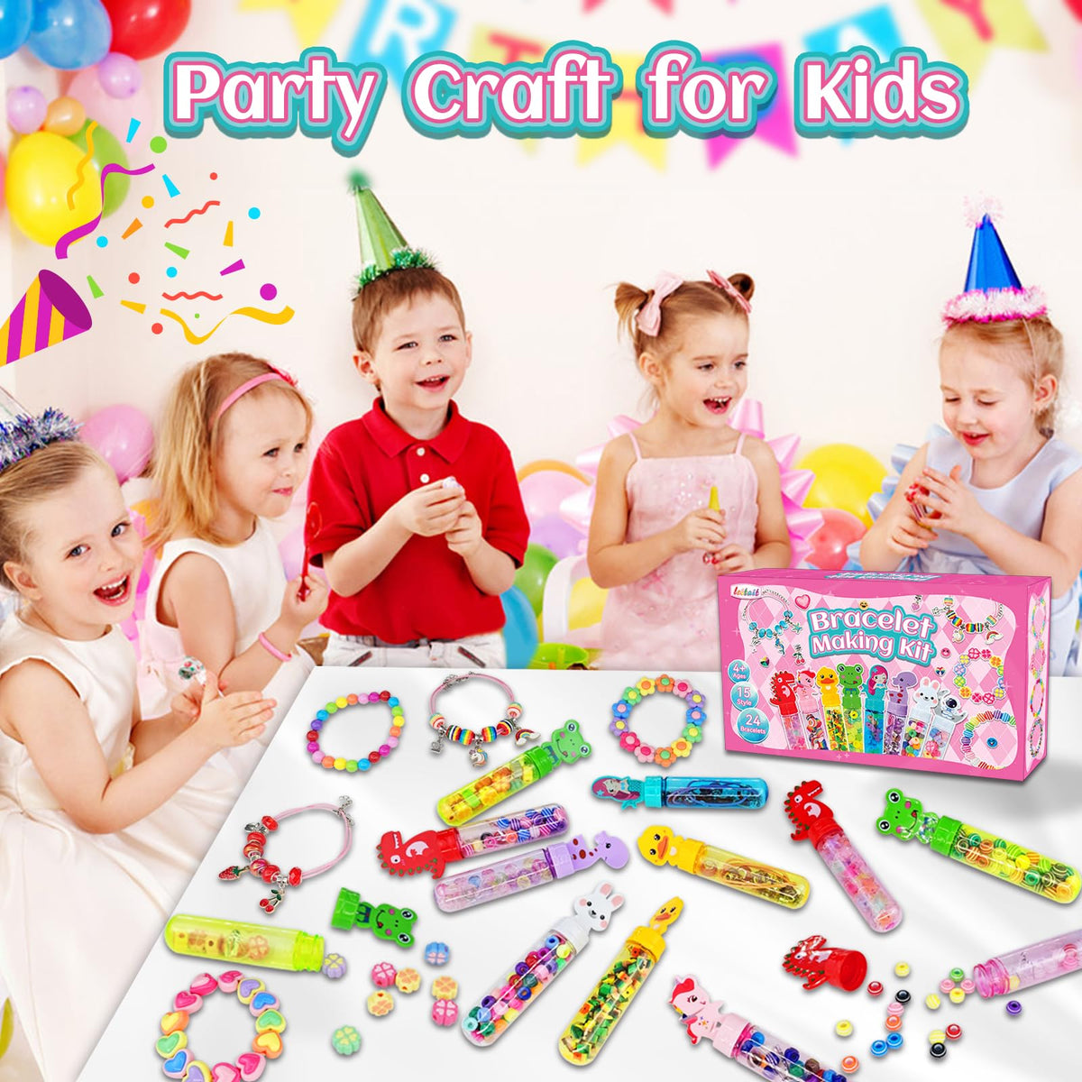 leitait bracelet wands with beads for colorful, easy crafts