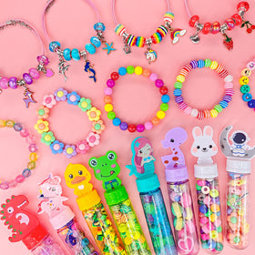 leitait cartoon-pattern beads and wands for fun, easy jewelry making