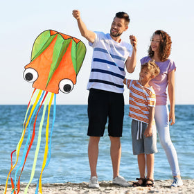 Leitee 6-pack large kite shark design, bold visibility for daytime play.
