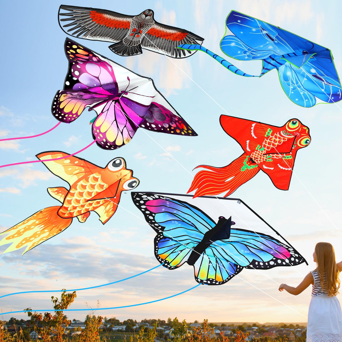 Leitee Butterfly Kite for outdoor fun with a large butterfly pattern