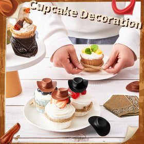 Leitee cake topper mini hat adds festive flair to treats.