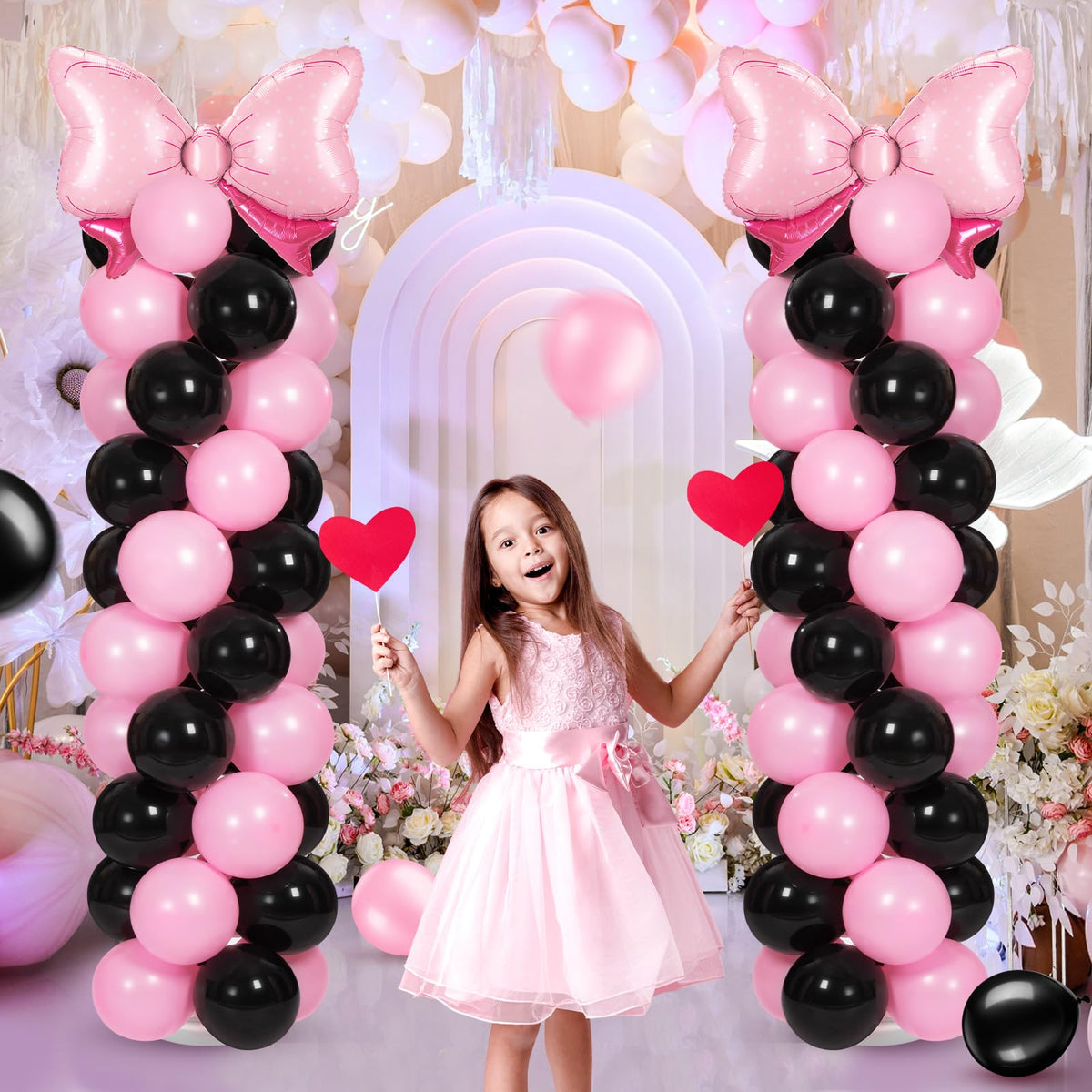 Leitee Coquette pink 10-inch balloon brings soft color to decor.