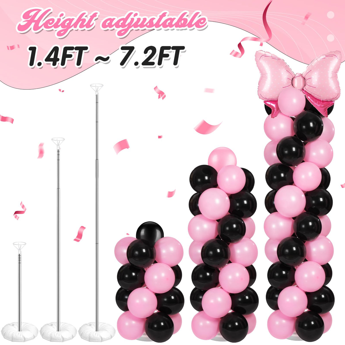 Leitee Coquette water bag adds stability to balloon columns.