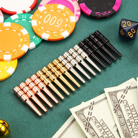 Leitee silver cribbage pegs for high visibility on boards