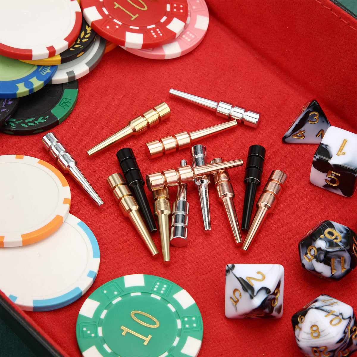 Leitee tapered-grip pegs offer comfortable handling during gameplay
