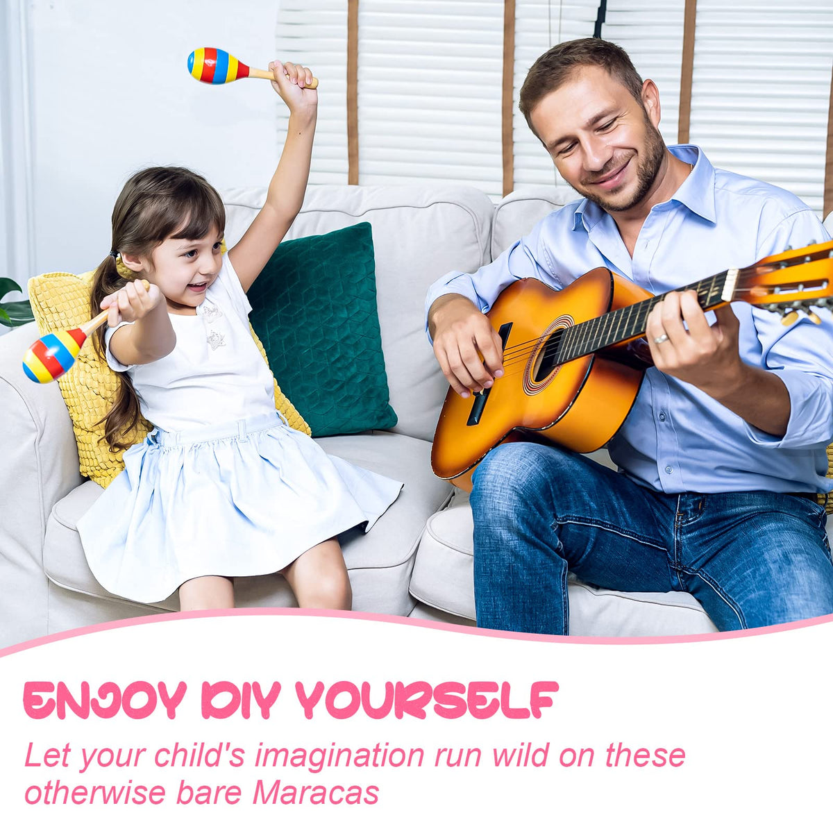 Leitee DIY maracas with writing surface invite creativity and personalized decorations.
