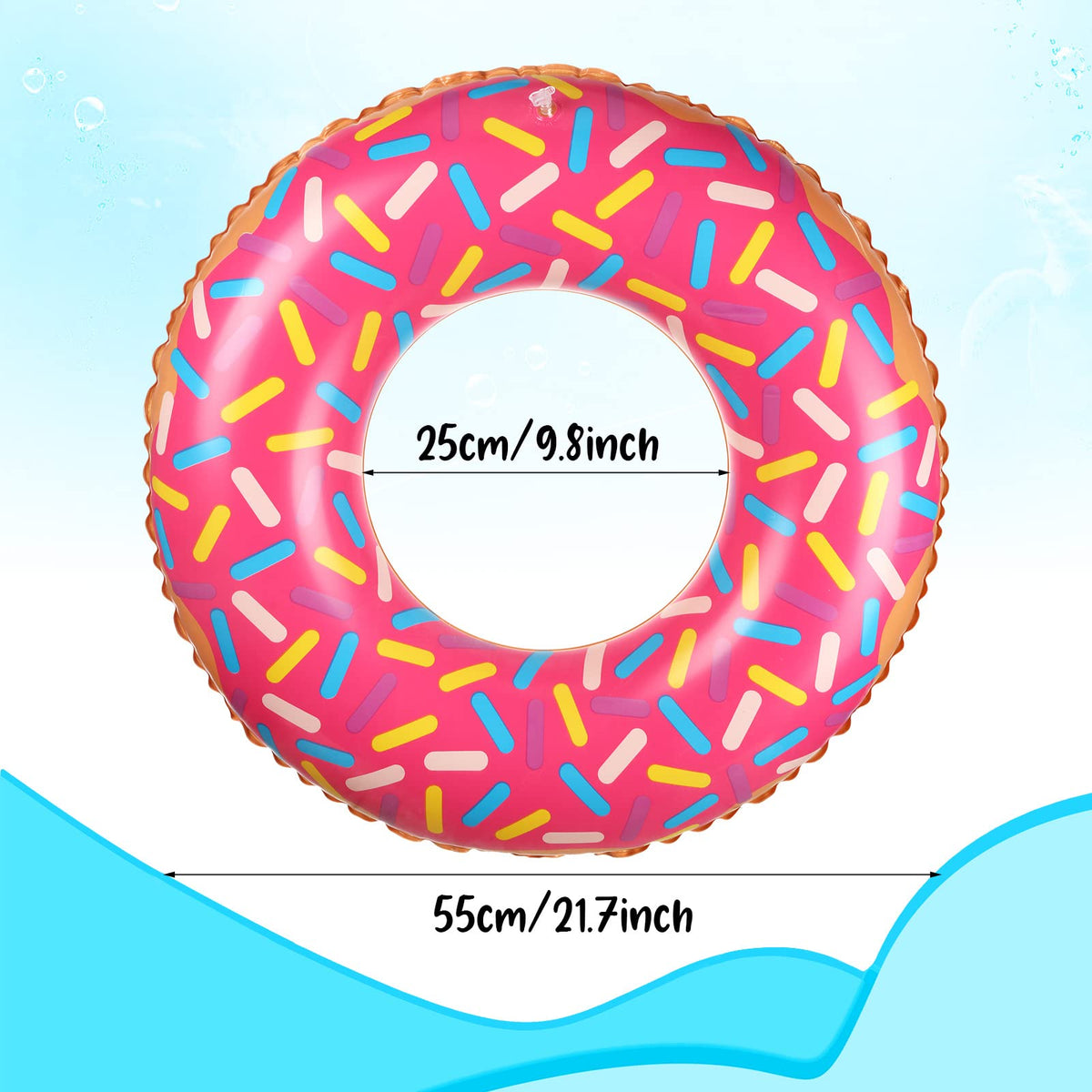 Leitee donut pool float purple sprinkles adds vibrant style to kids beach days