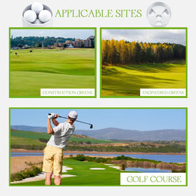 Leitee golf hole cup used in backyard, office, and garden practice scenarios