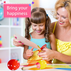 Leitee maracas compact and portable, easy to grip for kids and adults.