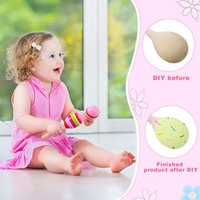 Leitee maracas with smooth wood finish, sturdy enough for long-lasting use.