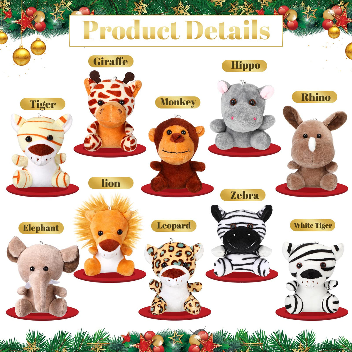 Leitee mini plush hippo soft keepsake for classroom prizes