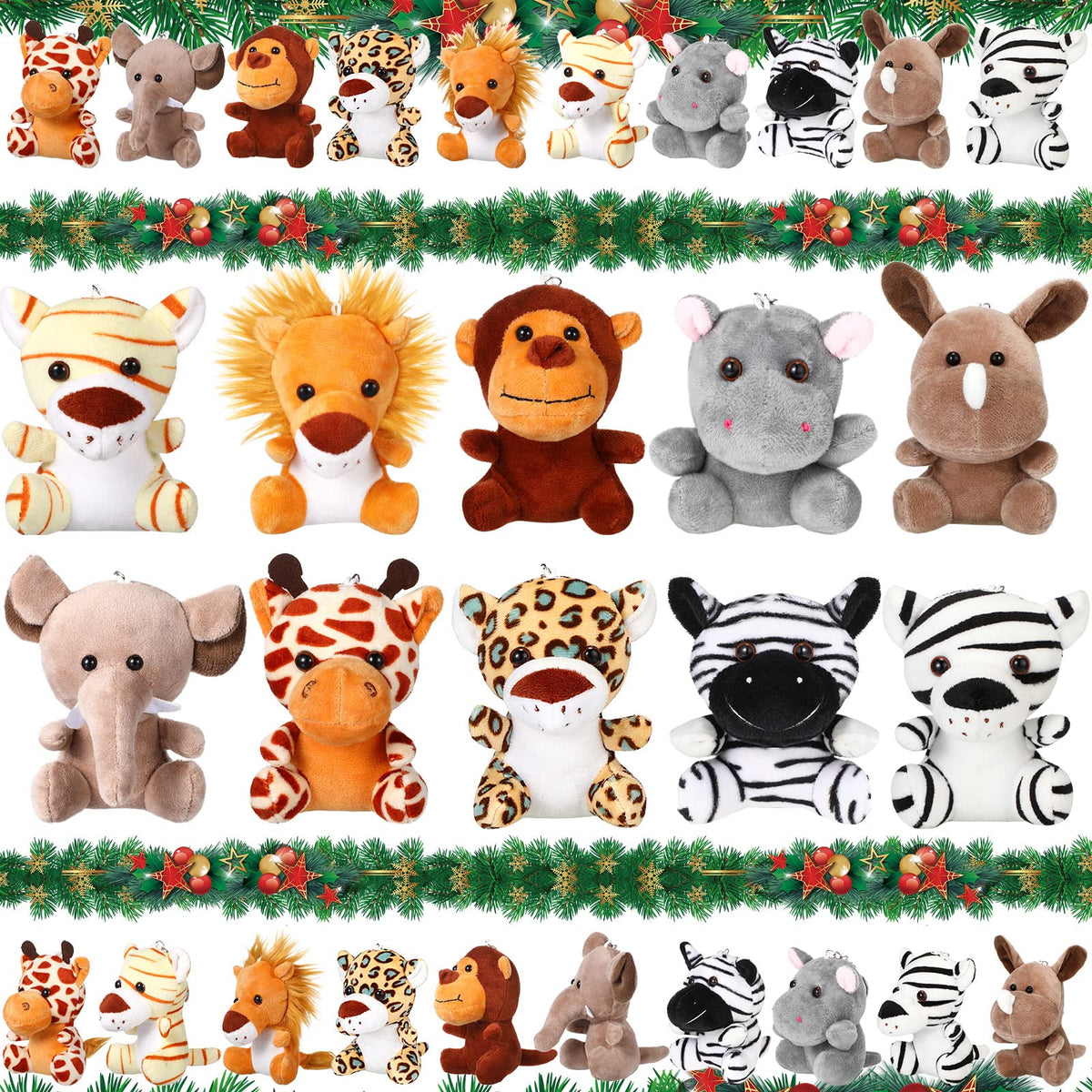 Leitee mini plush lion ready for backpack decor and key rings