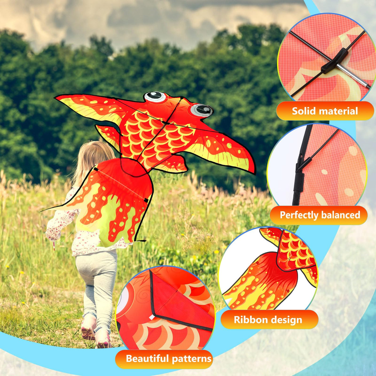 Leitee Owl Kite charming owl design for backyard and park fun