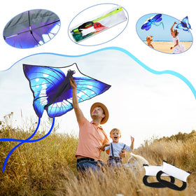 Leitee parrot kite, vibrant pattern adds color to beach days