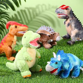Leitee soft dinosaur toy is ideal for kids' gifts and classroom activities.