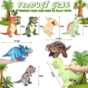 Leitee Tyrannosaurus plush 10-12 inch for cozy, hands-on playtime.