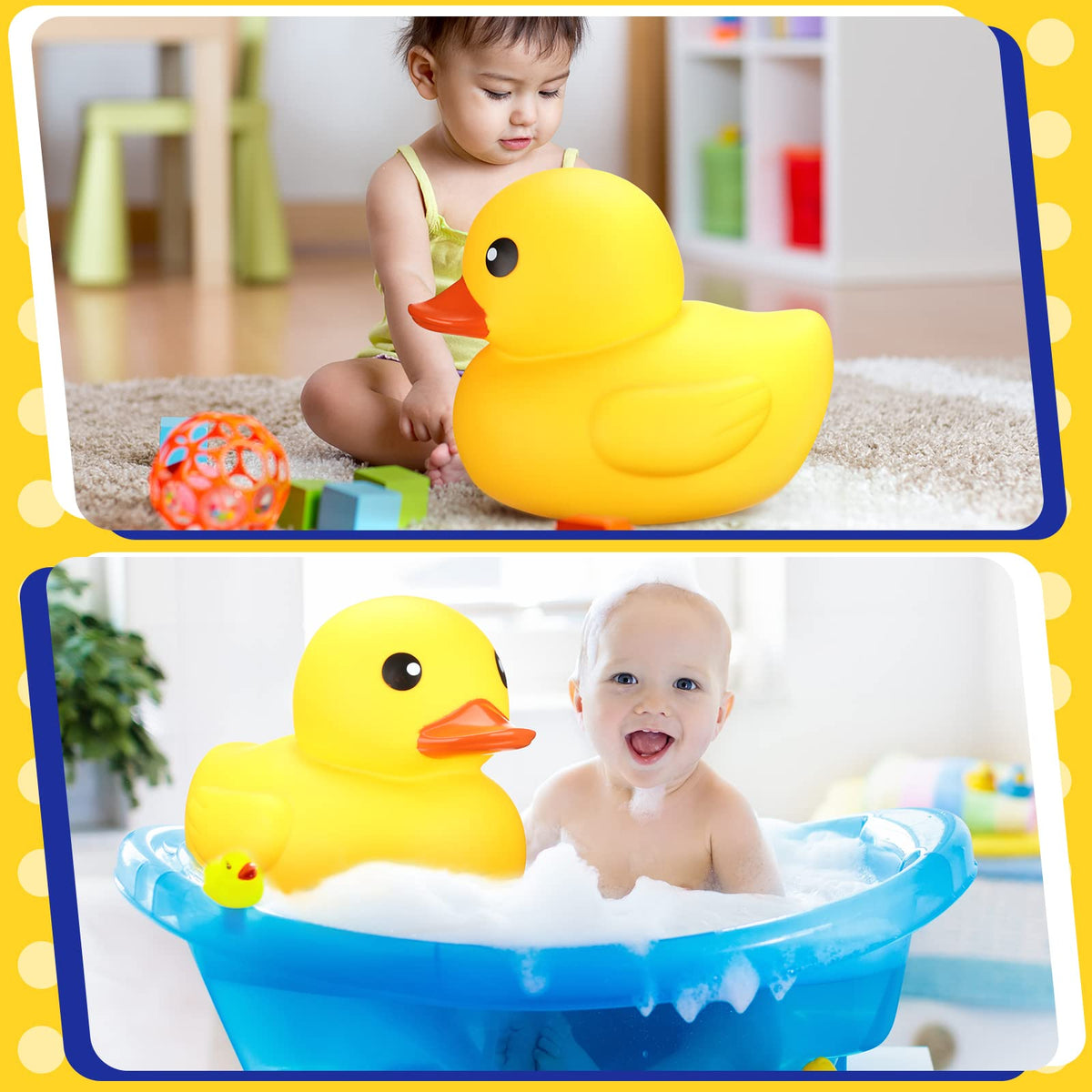 Leitee Yellow Jumbo Rubber Duck party-decor highlight sparks whimsy
