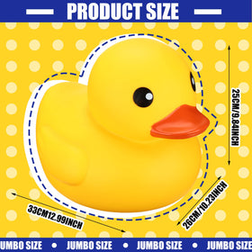 Leitee Yellow Jumbo Rubber Duck side view ideal for pool party decor