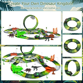 LEIWUS dinosaur tunnel and 360-degree loop for exciting play