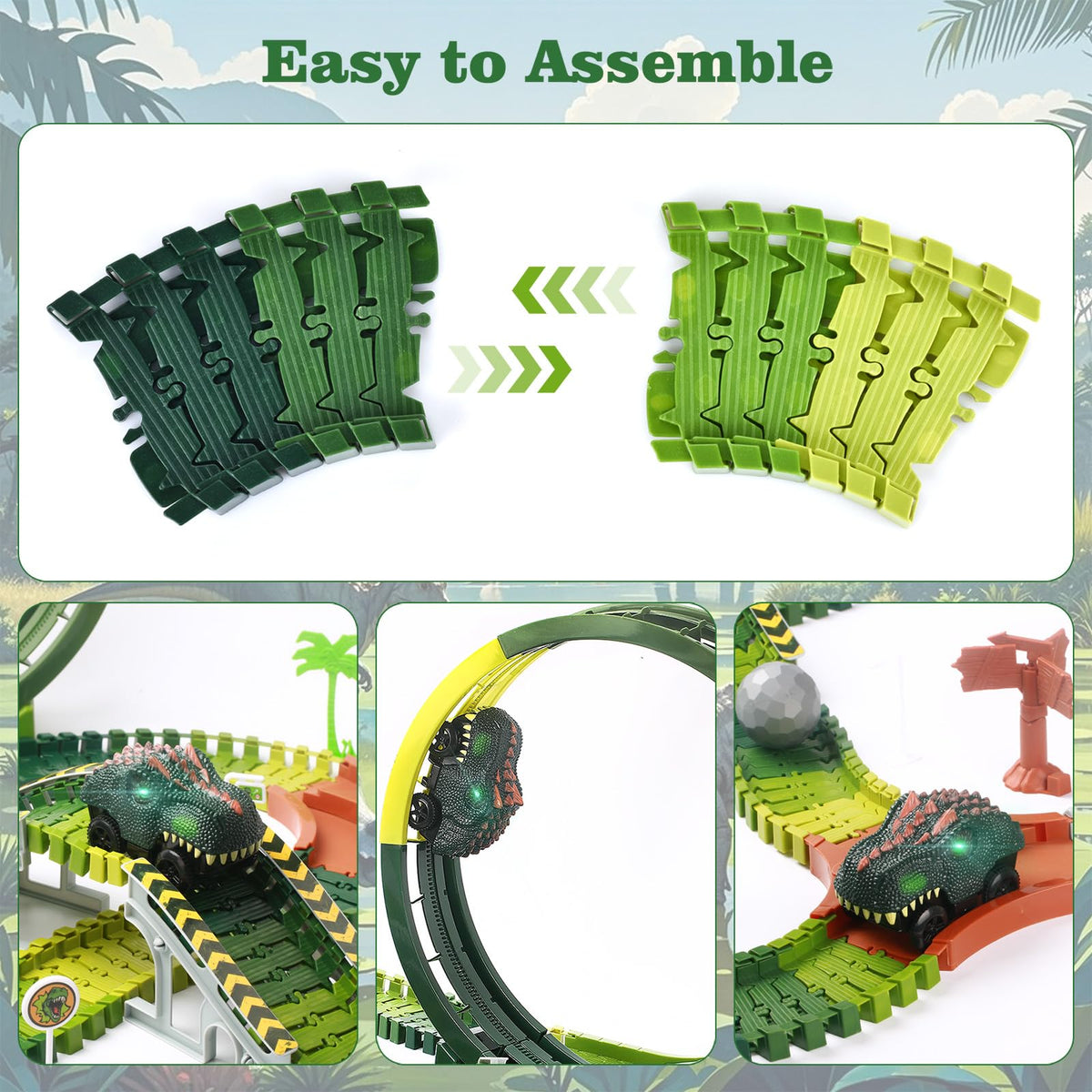 LEIWUS flexible track pieces enable endless layouts