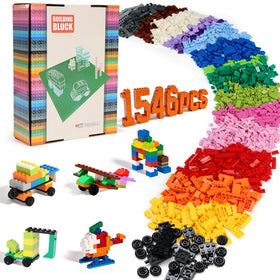 Lekebaby classic bricks 1546 pieces for creative play and learning