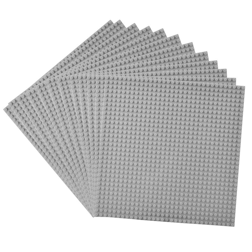 Lekebaby baseplates pack 12 provides ample mats for multi-level layouts and experiments.