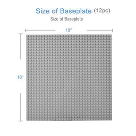 Lekebaby Classic Baseplates enable below-connection for elevated builds.