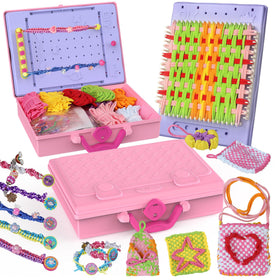 LELESUN 3-in-1 weaving loom kit for versatile bracelet crafts
