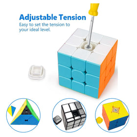 Lelongma mirror cube shown with reflective surface for precise turns.