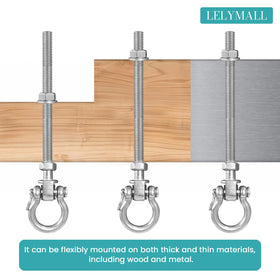 LELYMALL wood beam installation kit for easy indoor or outdoor mounting