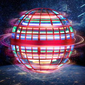 LEMATRIX Flying Orb Ball Toy closeup highlights safe, compact design for hands-on play.