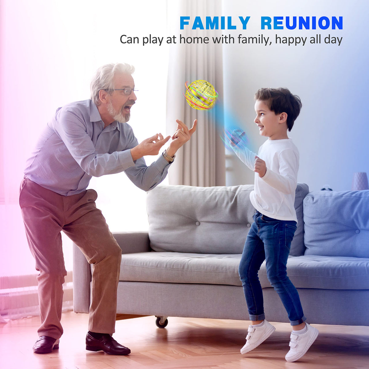LE MATRIX Flying Orb Ball Toy ideal for parties and family play.